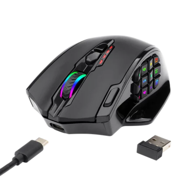 Redragon M913 Impact Elite Wireless Gaming Mouse, Black