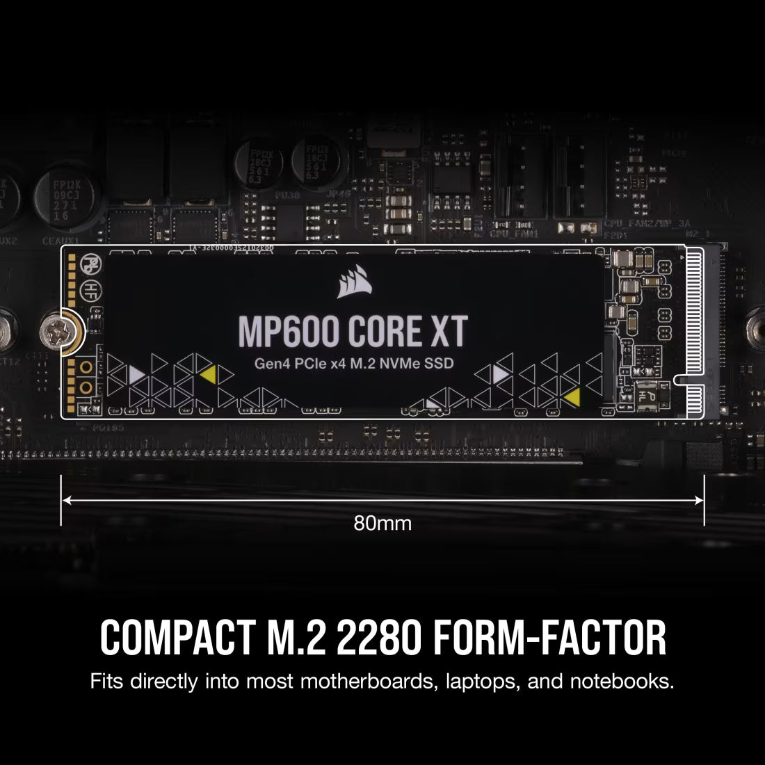 Corsair MP600 CORE XT 2TB PCIe Gen4 x4 NVMe M.2 2280 Internal SSD – Up to 5900MB/s
