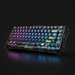 GravaStar Mercury K1 Lite Transparent Black 75% Wireless Mechanical Gaming Keyboard