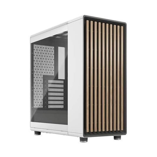 Fractal Design North Chalk White Clear TG Atx Mid Tower case (Chalk White)