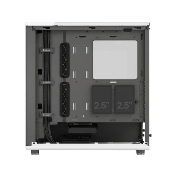 Fractal Design North Chalk White Clear TG Atx Mid Tower case (Chalk White)
