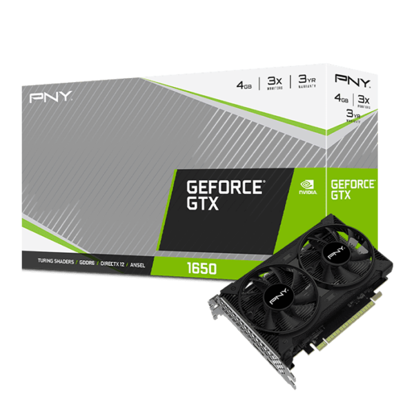 PNY GeForce GTX 1650 4GB GDDR6 Dual Fan Graphics card
