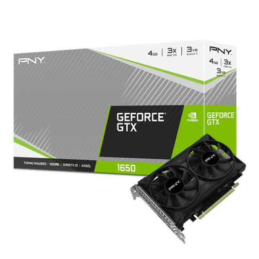 PNY GeForce GTX 1650 4GB GDDR6 Dual Fan Graphics card
