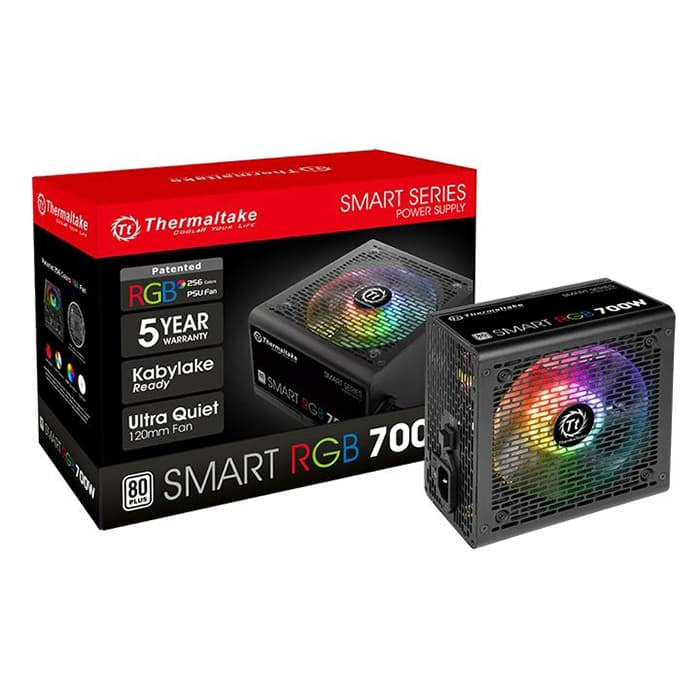 Thermaltake SMART 700 RGB, 700W 80 PLUS Standard Certified power supply