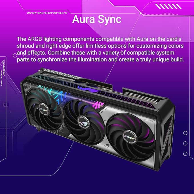 ASUS ROG Strix GeForce RTX™ 5070 Ti OC Edition 16GB GDDR7 Gaming Graphics Card (PCIe 5.0, DLSS 4, 2x HDMI 2.1b, 3x DisplayPort 2.1b, 3.2-Slot, Triple Axial-tech Fans, Aura Sync RGB, Black)
