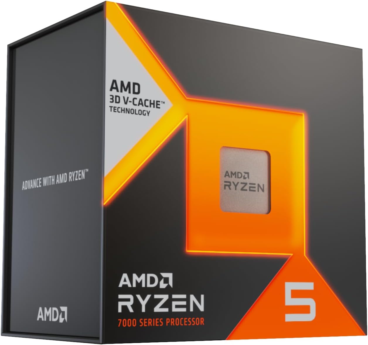 AMD Ryzen 5 7500X3D Processor Box – 6‑Core Zen 4, AM5, Up to 4.5GHz, 96MB 3D V‑Cache, Radeon Graphics
