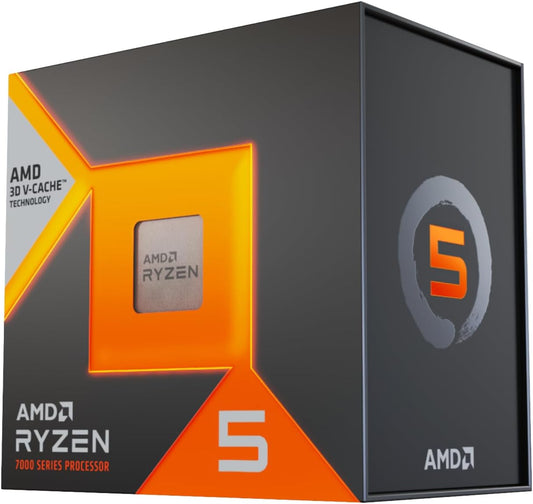 AMD Ryzen 5 7500X3D Processor Box – 6‑Core Zen 4, AM5, Up to 4.5GHz, 96MB 3D V‑Cache, Radeon Graphics