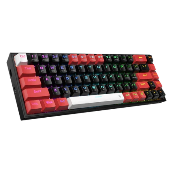 Redragon K631 PRO 65% 3-Mode Wireless RGB Gaming Keyboard, 68 Keys Hot-Swappable Compact Mechanical Keyboard