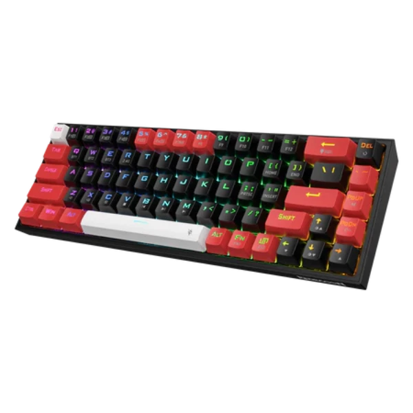 Redragon K631 PRO 65% 3-Mode Wireless RGB Gaming Keyboard, 68 Keys Hot-Swappable Compact Mechanical Keyboard