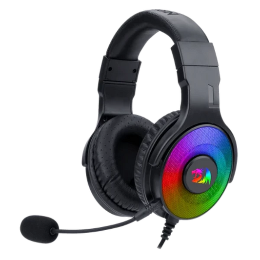 Redragon H350 Pandora RGB Wired Gaming Headset, Dynamic RGB Backlight - Stereo Surround-Sound - 50MM Drivers - Detachable Microphone