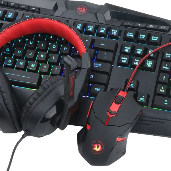 Redragon 4in1 combo: K503A-RGB+M601+H120+P016,with adapter