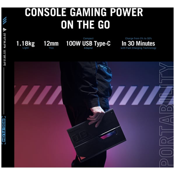 ASUS ROG Flow Z13 (2022) Gaming Laptop – 12th Gen / Intel Core i9-12900H / 13.4inch WQUXGA / 16GB RAM / 1TB SSD / 4GB NVIDIA GeForce RTX 3050 Ti Graphics / Windows 11 Home / English & Arabic Keyboard / Black / Middle East Version –