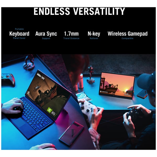 ASUS ROG Flow Z13 (2022) Gaming Laptop – 12th Gen / Intel Core i9-12900H / 13.4inch WQUXGA / 16GB RAM / 1TB SSD / 4GB NVIDIA GeForce RTX 3050 Ti Graphics / Windows 11 Home / English & Arabic Keyboard / Black / Middle East Version –