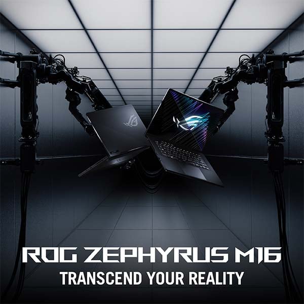 ROG Zephyrus M16 GU604VY-NM061W (Off Black) Gaming Laptop, i9-13900H 32GB 2TB SSD, NV RTX4090,16GB VRAM, WIN11 HOME,16.0 inch QHD+16:10 (2560 x 1600) 240Hz, FHD Webcam, Backlit-RGB-Eng-Arb-KB