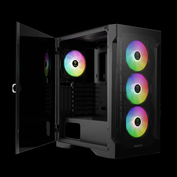 GAMDIAS TALOS E2 ELITE Mid Tower Case, Black