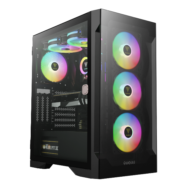 GAMDIAS TALOS E2 ELITE Mid Tower Case, Black