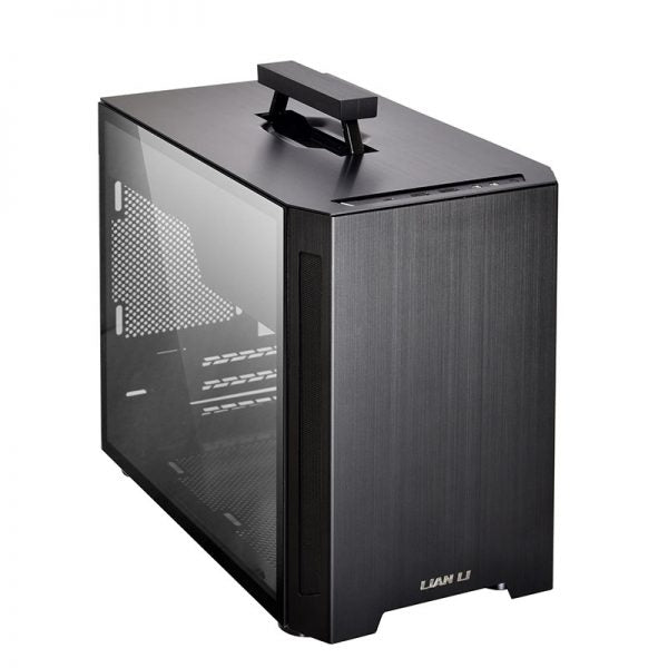 Lian Li TU150 TG Portable and Powerful Aluminum Mini-ITX Case, 2 x USB 3.0, 1 x USB 3.1 Type-C, Audio,Black