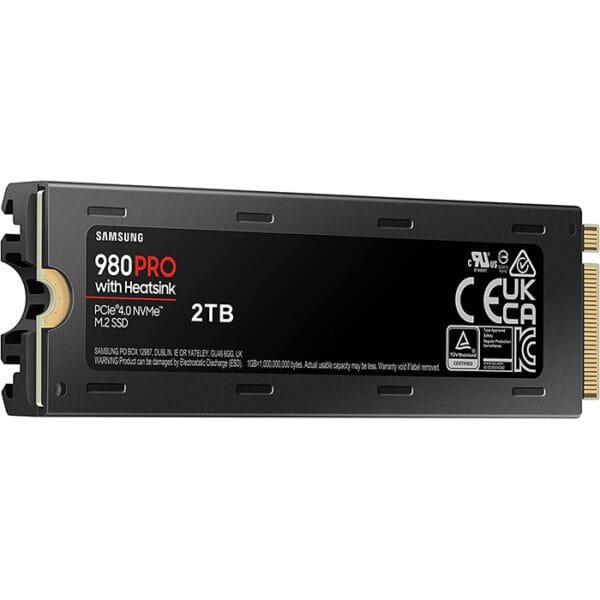 SAMSUNG 980 PRO 2TB with Heatsink PCIe 4.0 NVMe SSD, 2TB