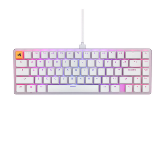 Glorious GMMK2 65% Pre-Built ANSI USA White