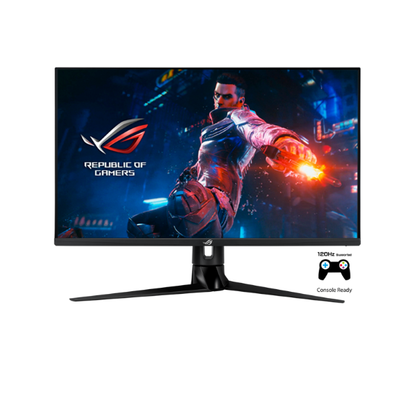 ASUS ROG Swift PG32UQ HDMI 2.1 Gaming Monitor — 32”, 4K UHD (3840 x 2160), IPS, 144 Hz, 1 ms MPRT, NVIDIA G-SYNC compatible, DSC, ELMB Sync, Variable Overdrive, DisplayHDR 600, 98% DCI-P3, Quantum-Dot technology, DisplayPort 1.4