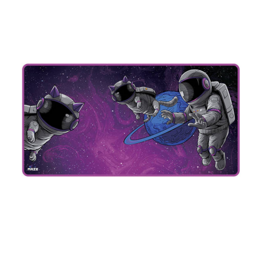 Maze 2XL Extended Mouse Pad/Mat, 36'' x 18'' x 0.2'' Dimension, 5mm Thick, Ultraglide 2, Waterproof, Anti-Fray, Anti-Slip, Smooth Surface for Maximum Control and Speed, Astro Paw-PP | SD-RTM5-XR4L