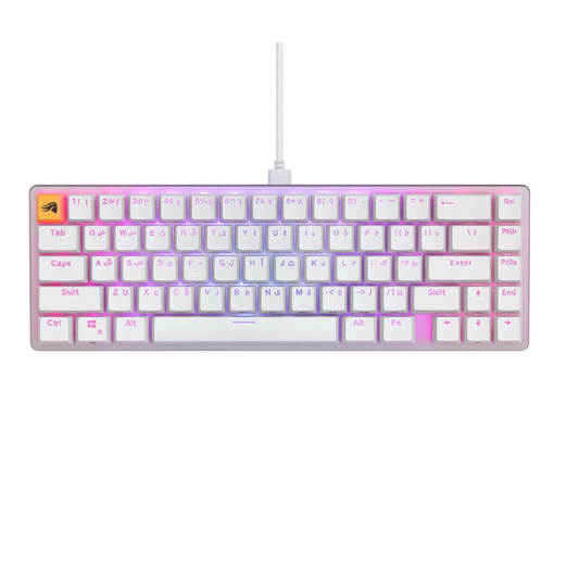 Glorious GMMK2 65% Pre-Built ANSI Arabic White