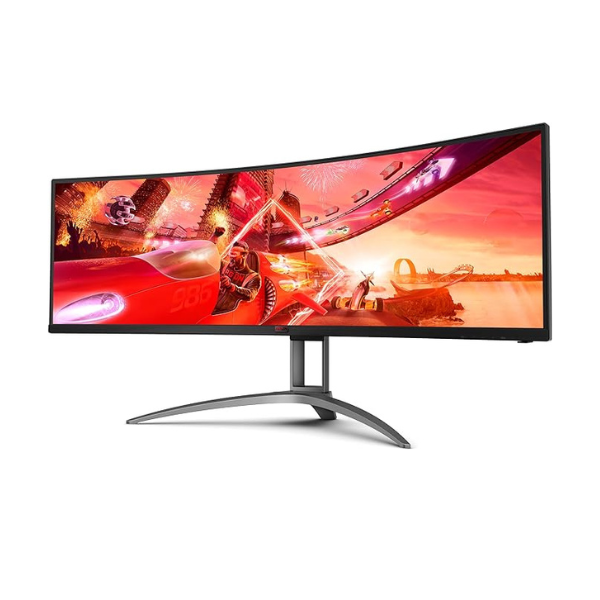 AGON AG493UCX2 VA | Curved 1800R | HDR Mode | 5120×1440 @ 165Hz 5K| 32:9 | 0.5ms| 400 cd/m2 | 3000:1 | 178/178 |HDMI 2.0 x 2, DisplayPort 1.2 x 1 | USB 3.2(Gen1) x2 |AdaptiveSync Freesync premium pro, Black