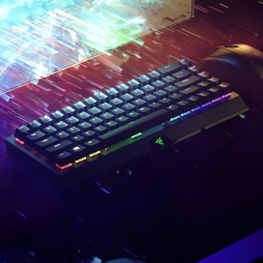 Razer BlackWidow V3 Mini HyperSpeed – Yellow Switch – US Wireless 65% Mechanical Gaming Keyboard with Razer Chroma™ RGB