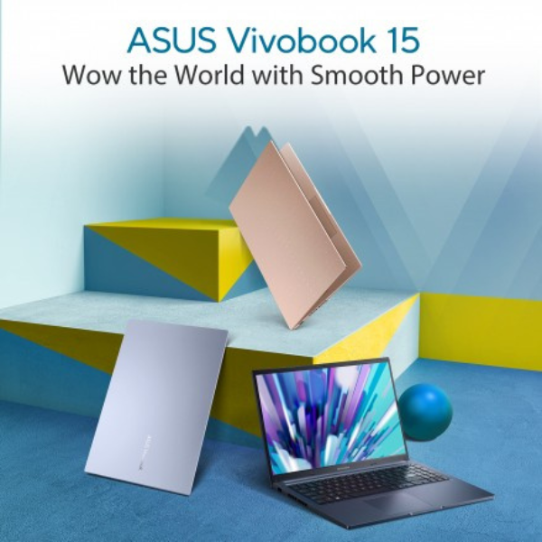 Asus Vivobook 15 (X1502) (2022) Laptop – 12th Gen / Intel Core i7-12700H / 15.6inch FHD / 512GB SSD / 16GB RAM / Shared Intel Iris Xe Graphics / Windows 11 Home / English & Arabic Keyboard / Silver / Middle East Version
