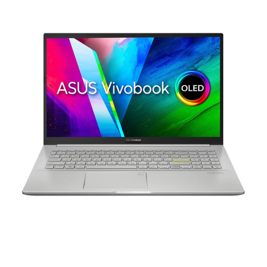 ASUS VivoBook 15 OLED (2020) Laptop – 11th Gen / Intel Core i5-1135G7 / 15.6inch FHD OLED / 8GB RAM / 512GB SSD / 2GB NVIDIA GeForce MX350 Graphics / Windows 11 Home / English & Arabic Keyboard / Silver / Middle East Versio
