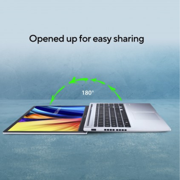 Asus Vivobook 15 (X1502) (2022) Laptop – 12th Gen / Intel Core i7-12700H / 15.6inch FHD / 512GB SSD / 16GB RAM / Shared Intel Iris Xe Graphics / Windows 11 Home / English & Arabic Keyboard / Silver / Middle East Version