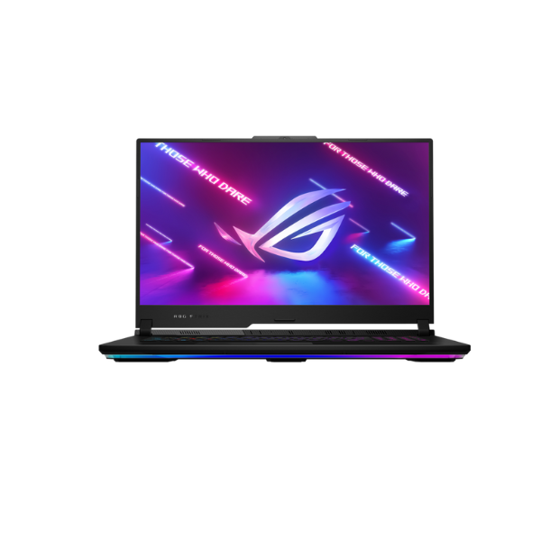 ASUS ROG STRIX SCAR 17 G733PZ Gaming laptop Ryzen 9 7945HX, 32GB RAM, 1TB SSD, 17.3″ WQHD(2560×1440) 240Hz, 12GB NVIDIA RTX 4080, Win11 Home, Eng-Arb K/B, Black + ROG Backpack