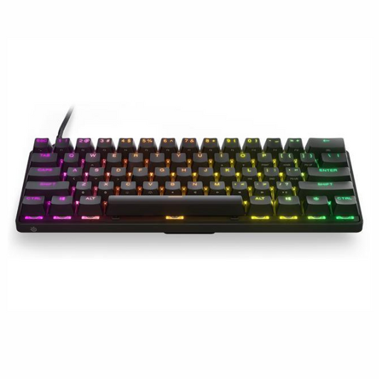 SteelSeries Apex Pro Mini Mechanical Gaming Keyboard, Adjustable Actuation Compact 60% Form Factor, RGB