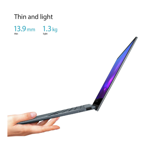 ASUS ZENBOOK 13 UX363EA-OLED005W | Intel Core i5 1135G7 2.40Ghz, 8GB RAM, 512GB SSD, Intel Iris X Graphics, 13.3" OLED FHD Touch N Flip, Wireless, Bluetooth, Camera, Win 11 Home, Eng-Arab Keyboard, Grey Color, Sleeve Case, Stylus Pen. Share