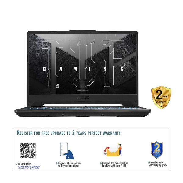 ASUS TUF GAMING FX506HC-HN111W | Core i5 11400H, 8GB RAM, 512GB SSD, 4GB NVIDIA RTX3050, 15.6" FHD 144HZ, Win11Home, Eng-Arab K/B, Black