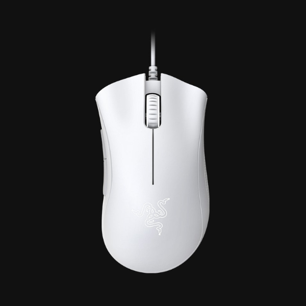 Razer DeathAdder Essential – White Essential gaming mouse with 6,400 DPI optical sensor, White