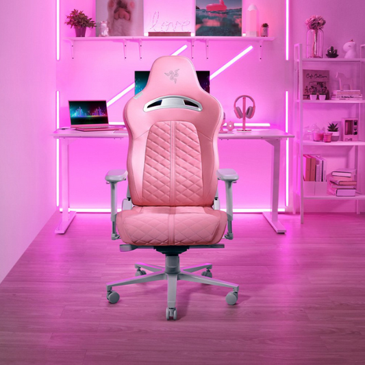 Razer Enki - Quartz Gaming Chair for All-Day Comfort, Pink