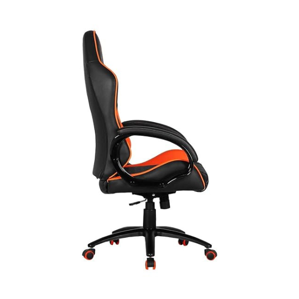 COUGAR Outrider Comfotable and Durable Gaming Chair with High-Density Shaping Foam, Steel Frame, Metal Base, Reclining Backrest, Perforated Premium PVC Leather - (Black)
