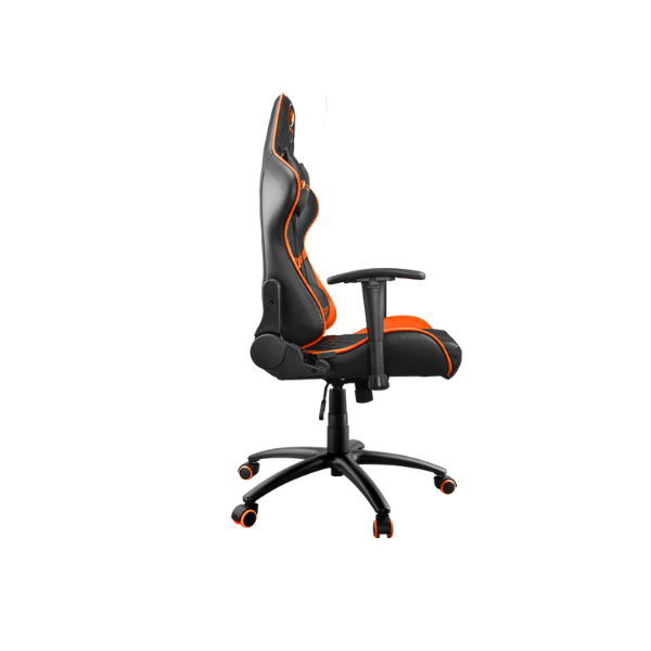 Cougar Armor One Gaming Chair with Reclining and Height Adjustment, Black and Orange