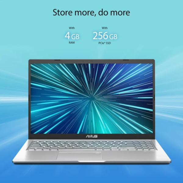 ASUS (2020) Laptop – AMD Ryzen 3-3250U / 15.6inch FHD / 4GB RAM / 256GB SSD / Shared AMD Radeon Graphics / Windows 11 Home / English & Arabic Keyboard / Silver / Middle East Version