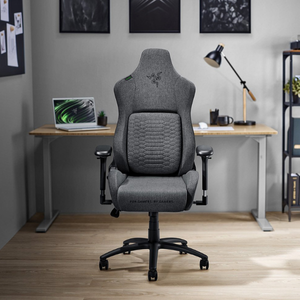 Razer Iskur - Dark Gray Fabric Gaming Chair with Built-in Lumbar Support