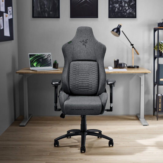 Razer Iskur - Dark Gray Fabric - XL Gaming Chair with Built-in Lumbar Support