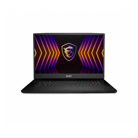MSI TITAN GT77 HX 13VH 9S7-17Q211-026 | Core i9 13980HX, 64GB, 2TB SSD, 12GB NVIDIA RTX4080, 17.3"UHD 144Hz, Win11 Home, Eng-Arabic K/B, Black