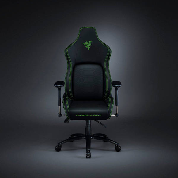 Razer Iskur - Black / Green Gaming Chair with Built-in Lumbar Support