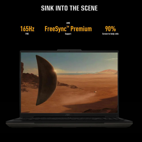 ASUS TUF GAMING A16 FA617NS-N3002W | RYZEN 7 7735HS, 16GB RAM, 512GB SSD, 16" WUXGA 165Hz, 8GB AMD Radeon RX7600S, Win11 Home, Eng-Arab Keyboard, Black, 2 Years ASUS Warranty.