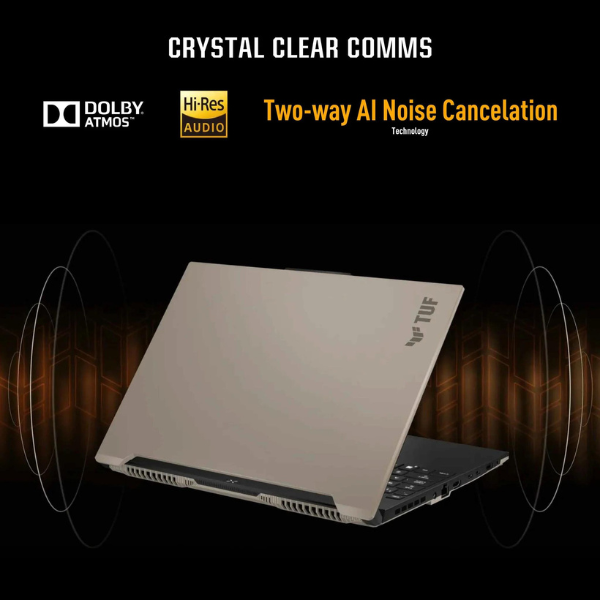ASUS TUF GAMING A16 FA617NS-N3002W | RYZEN 7 7735HS, 16GB RAM, 512GB SSD, 16" WUXGA 165Hz, 8GB AMD Radeon RX7600S, Win11 Home, Eng-Arab Keyboard, Black, 2 Years ASUS Warranty.