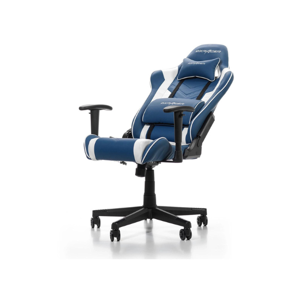 DXRacer P132 Prince Series Gaming Chair – Blue/White