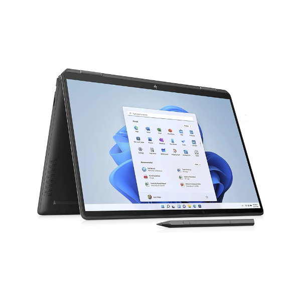 HP SPECTRE X360 14-EF0005NE-6H5N5EA | Core i7 1255U, 16GB, 1TB SSD, 13.5"WUXGA 2in1, INTEL IRIS Xe, Win11 Home, Eng-Arab K/B, Black+ Sleeve, StylusPen