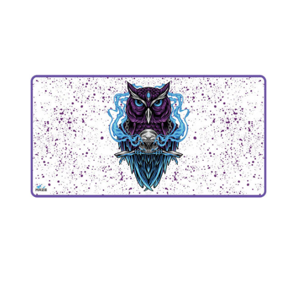 Maze 2XL Extended Mouse Pad/Mat, 36'' x 18'' x 0.2'' Dimension, 5mm Thick, Ultraglide 2, Waterproof, Anti-Fray, Anti-Slip, Smooth Surface for Maximum Control and Speed, Night OWL-W | PH-0A1Z-6HP9