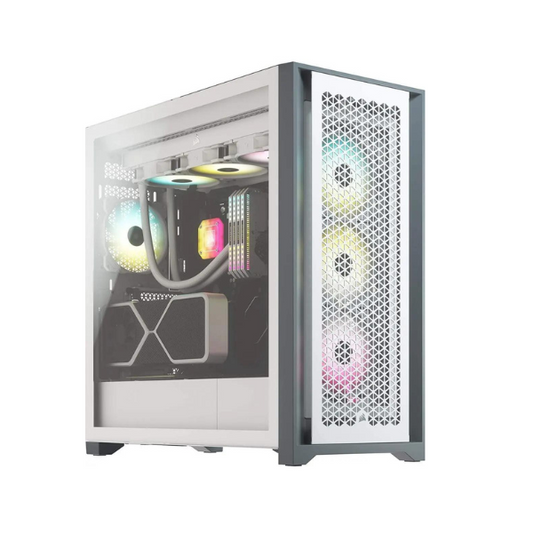CORSAIR 5000D AIRFLOW Tempered Glass Mid-Tower ATX PC Case, White